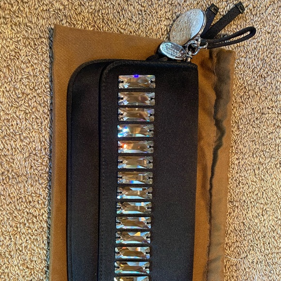 Gucci Black Silk Crystal Front Evening Bag Clutch - Picture 2 of 8